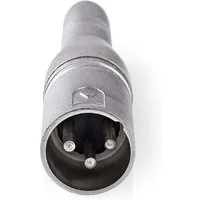TronicXL 2 Stück Adapter XLR 3-Pin Stecker 6,35mm Buchse Klinke Aux Audio Audio-Adapter