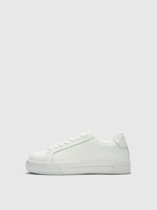 selected women - SLFEVA LEATHER SNEAKER 2.0 white - Gr. - 41
