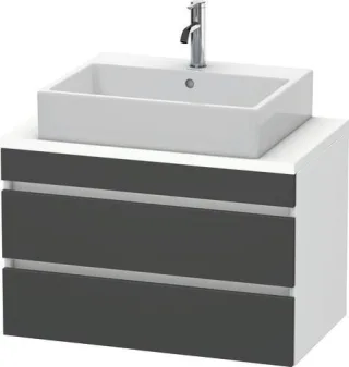 Duravit DuraStyle Konsolenwaschtischunterbau wandhängend Graphit & Weiß Matt 800x478x512 mm - DS5307 DS530704918