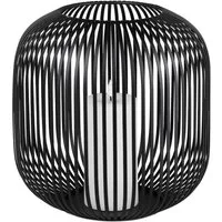 formano Windlicht Stäbe, Höhe: 28cm, Farbe: Schwarz, Motiv: Stäbe
