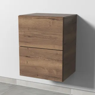 Sanipa 4balance Anbauschrank mit 2 Auszügen, Eiche-Tabak, DL10050 DL10050