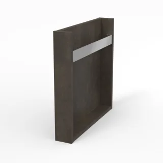 Sanipa Konsolenplatte vertikal mit Handtuchhalter, WT7982J Lava-Soft 510,0x85,0x520,0 WT7982J
