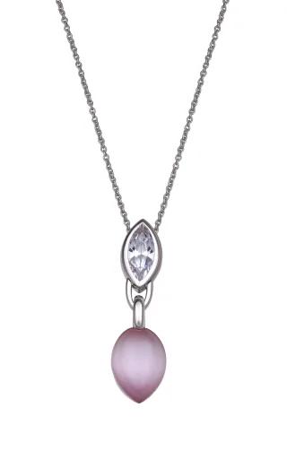 Orphelia Damen-Kette aus 925er Sterlingsilber mit Anhänger – Silber ZH-4532