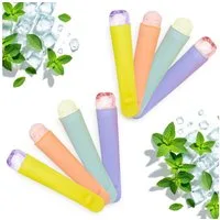 Spetebo Eisform Silikon Eisform Tüte mit Deckel 78 ml - 8er Set, (Anzahl 1-tlg), wiederverwendbar