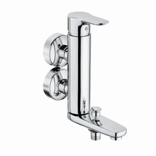 Kludi OBJEKTA Wafü-Brause-EHM DN 15 vertikale Blockarmatur chrom, 364890575 364890575