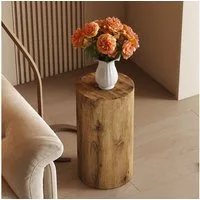ANYSUN Couchtisch Rund Teetisch,Beistelltisch Side Table Zylindrisch MDF Wohnzimmer (Wohnzimmertisch im minimalistischen Design), Sofatisch 30x30x55 Side Table,Sofatisch oder Teetisch verwendet werden