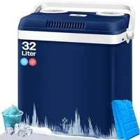 KESSER Kühlbox, 32 l, Thermoelektrische Kühlbox kühlt & wärmt 12V / 230V Mini-Kühlschrank