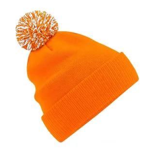 Beechfield - Mütze für Herren/Damen Unisex (Orange/Weiß)