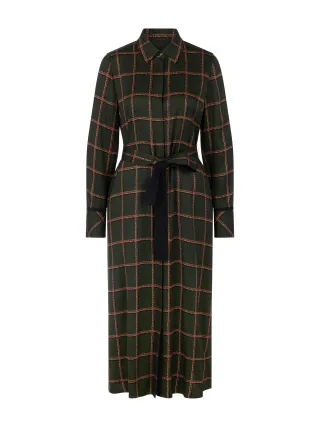 Marc Cain Collections - Print-Kleid aus Viskose forest night new - Gr. - 34