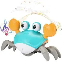 Frentree Lernspielzeug Krabbel-Krabbe, interaktives Spielzeug für Babys und Kleinkinder, Mit Musik und automatischer Erkennung von Hindernissen. Inkl Ladekabel