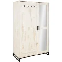 OTTO home Garderobenschrank Santos mit besonderen Türfronten und Spiegel, viel Stauraum, Höhe 180 cm