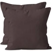 Zestri Kissenbezug 2-er Set Kissenhülle Mikrofaser 40x40 40x80 80x80 mit Reißverschluss, Dekokissen Sofakissen