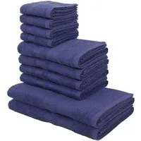 OTTO home Handtuch Set Vanessa, 10-tlg Handtuch-Set, weich, in Standard- und Premium-Qualität, Walkfrottee (Set, 10-St), 100% Baumwolle, Duschtücher, Handtücher, Gästetücher, mit Bordüre