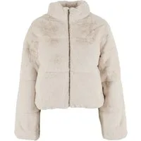URBAN CLASSICS Winterjacke Urban Classics Ladies Short Faux Fur Puffer Jacket (1-St)