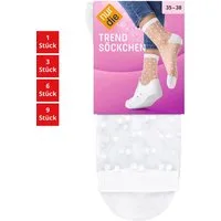 Nur Die Freizeitsocken Trendsöckchen Damen (1er/3er/6er/9er Pack, 6-Paar) socken strumpf strümpfe