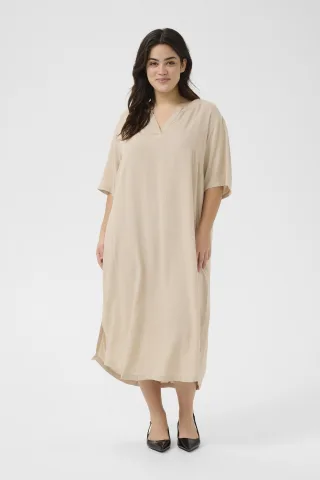 Kleid Loose fit beige