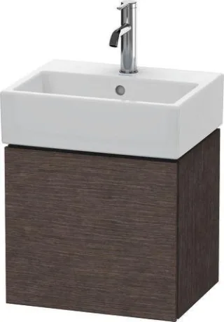Duravit L-Cube Waschtischunterbau wandhängend Eiche dunkel gebürstet Matt 434x341x400 mm - LC6245L72 LC6245L7272