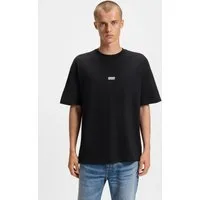 HUGO Blue T-Shirt Nalono mit Logodruck, Oversized Look mit Backprint