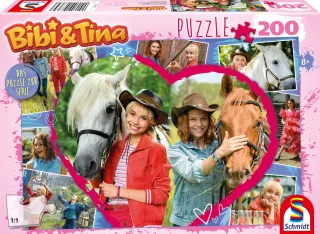 Schmidt Puzzle 56365 - Bibi & Tina: Pferdefreundschaft [200 Teile]