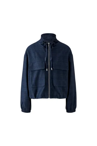 Oui - Jacke dk blue grey - Gr. - 36