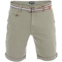 riverso Chinoshorts Herren Shorts RIVKlaas Regular Fit Bermudashorts mit Gürtel