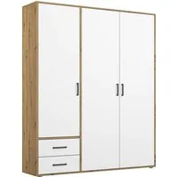 rauch Drehtürenschrank Kleiderschrank Schrank Garderobe Wäscheschrank VOYAGER (in 3 verschiedenen Ausstattungen BASIC/CLASSIC/PREMIUM) mit 2 modernen Griffvarianten, mit Außenschubladen MADE IN GERMANY
