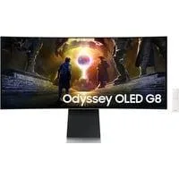Odyssey OLED G8 S34DG850SU, Gaming-Monitor 86 cm (34 Zoll), silber, UWQHD, USB-C, Curved, Gaming Hub, 175Hz Panel