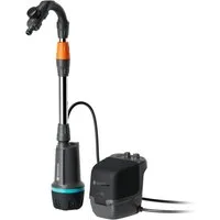 GARDENA Regenfasspumpe 2400 ComfortAutomatic 18V P4A Ready-To-Use Set (Inkl. Akku 2,5 Ah), inkl. Akku und Ladegerät