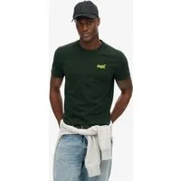 Superdry Rundhalsshirt ESSENTIAL LOGO EMB TEE aus Baumwolle und Single Jersey, Slim Fit, Kurzarm, hüftlang