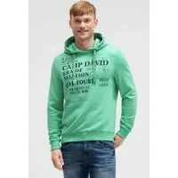 CAMP DAVID Kapuzensweatshirt mit Kontrastnähten