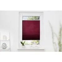 K-HOME Plissee Klemmfix Pisa, Lichtschutz, ohne Bohren, verspannt, Klemmfix, Crushed-Optik