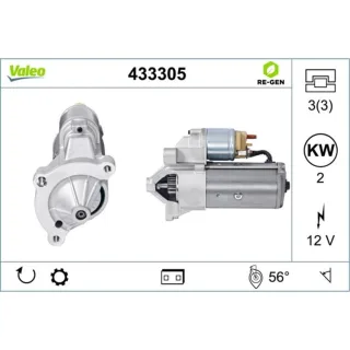 Valeo Anlasser 2,0 kW Citroen Fiat Lancia Peugeot Suzuki Talbot