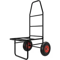 TroniTechnik Sackkarre Anglerkarre mit Luftbereifung - Transportwagen für Angler, klappbar, (Transportkarre mit rutschfester Transportfläche und Tragegriff, LxBxH 67x55x102 cm für sicheren Transport), Stabil, klappbar, leicht, geländetauglich, wetter