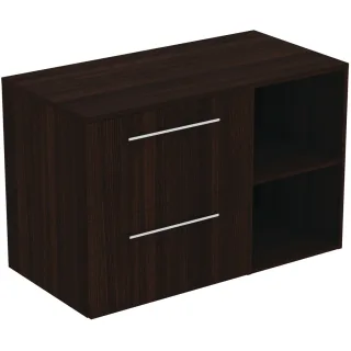 Ideal Standard Möbel-Set 100cm i.life B 2 Auszüge 2 off.Fächer Gr.Chrom Coffee Oak, T5753NW T5753NW
