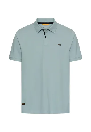 camel active - Poloshirt mit Druckknöpfen aqua blue - Gr. - XL