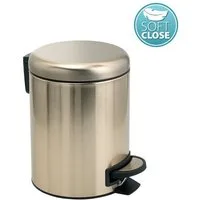 Gedy Kosmetikeimer POTTY Abfalleimer 3l, Soft Close, Gold matt, Gedy-320987