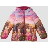 s.Oliver Funktionsjacke Outdoor-Jacke Wattierte Jacke mit Kapuze und kuscheligem Fleecefutter