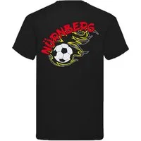 G-graphics T-Shirt Nürnberg in flames – Feuer-Fussball – mit Front- & Backprint (1-tlg) Herren T-Shirt mit einem Motiv für den echten Fan