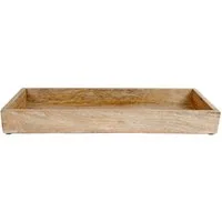 Spetebo Tablett Mango Holz Kerzen Tablett eckig - 39 x 14 cm, Mangoholz, (Packung, 1-tlg., Mangoholz -Tablett), Echtholz, Deko, Ostern, Weihnachten, Tischdeko