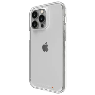 Gear4 ZAGG Crystal Palace Clear Case für iPhone 14 Max ProFallschutzMilitärqualitätPolycarbonat-RückplatteD30 Kanten-zu-Kante-SchutzAnti-Vergilbungkabelloses Laden farblos
