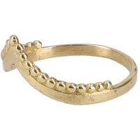 Guru-Shop Fingerring Filigraner Messing Modeschmuck Ring, Wishbone -..
