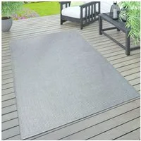 Paco Home Teppich Timber 125, rechteckig, Höhe: 4 mm, Flachgewebe, Sisal Optik, auch als Läufer, In- und Outdoor geeignet