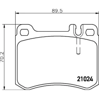 Hella Bremsbel?ge vorne Mercedes Sl
