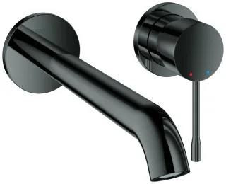 GROHE 2-Loch Waschtischarmatur Unterputz Essence Ausladung 230mm hard graphite, 29193A01 29193A01