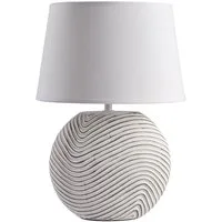 BRUBAKER Tischleuchte Zen Garden Tischlampe, Ohne Leuchtmittel, moderne Nachttischlampe mit Keramikfuß