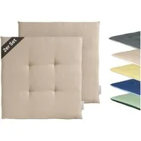 TOM TAILOR Stuhlkissen DOVE CHAIRPAD Outdoor Sitzkissen, 40 x 40 cm in Beige