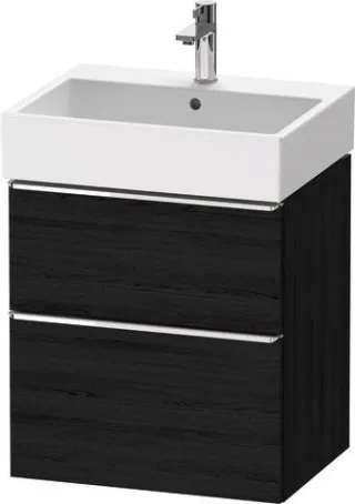 Duravit D-Neo Waschtischunterbau wandhängend Eiche Schwarz Matt 584x442x625 mm - DE4371010160000 DE4371010160000