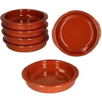 MamboCat Tapas-Schale 6er Set Cazuela Bernd S Ø 12cm Tonschalen mit Griffen, Ton