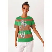 Aniston CASUAL T-Shirt mit großflächiger "Puste"-Blume bedruckt