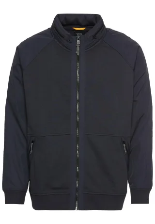 camel active - Sweatjacke mit einrollbarer Kapuze dark navy - Gr. - XL